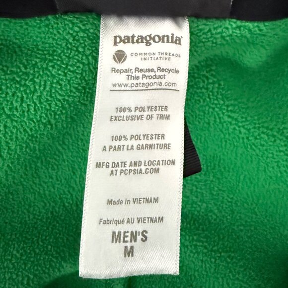 Patagonia Synchilla Jacket Men's Medium Full Zip Fleece Zip Pockets Green Y2K - Picture 13 of 14